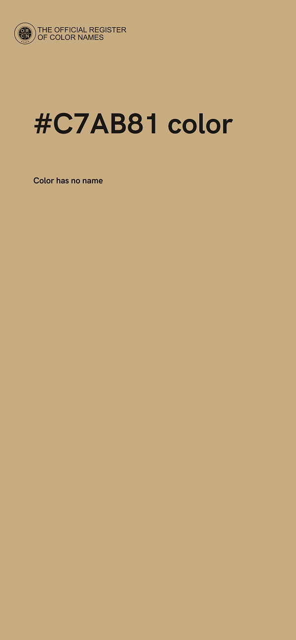 #C7AB81 color image