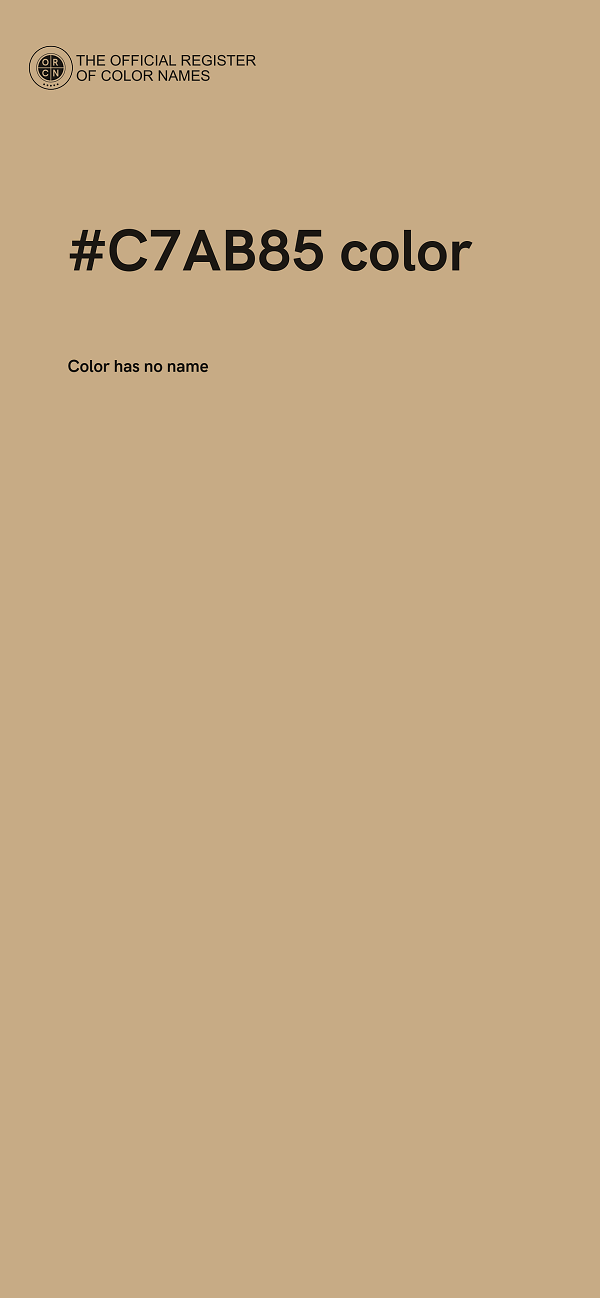 #C7AB85 color image