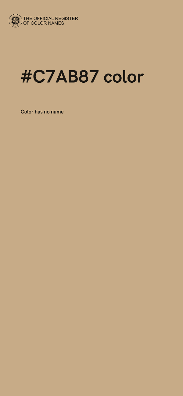 #C7AB87 color image