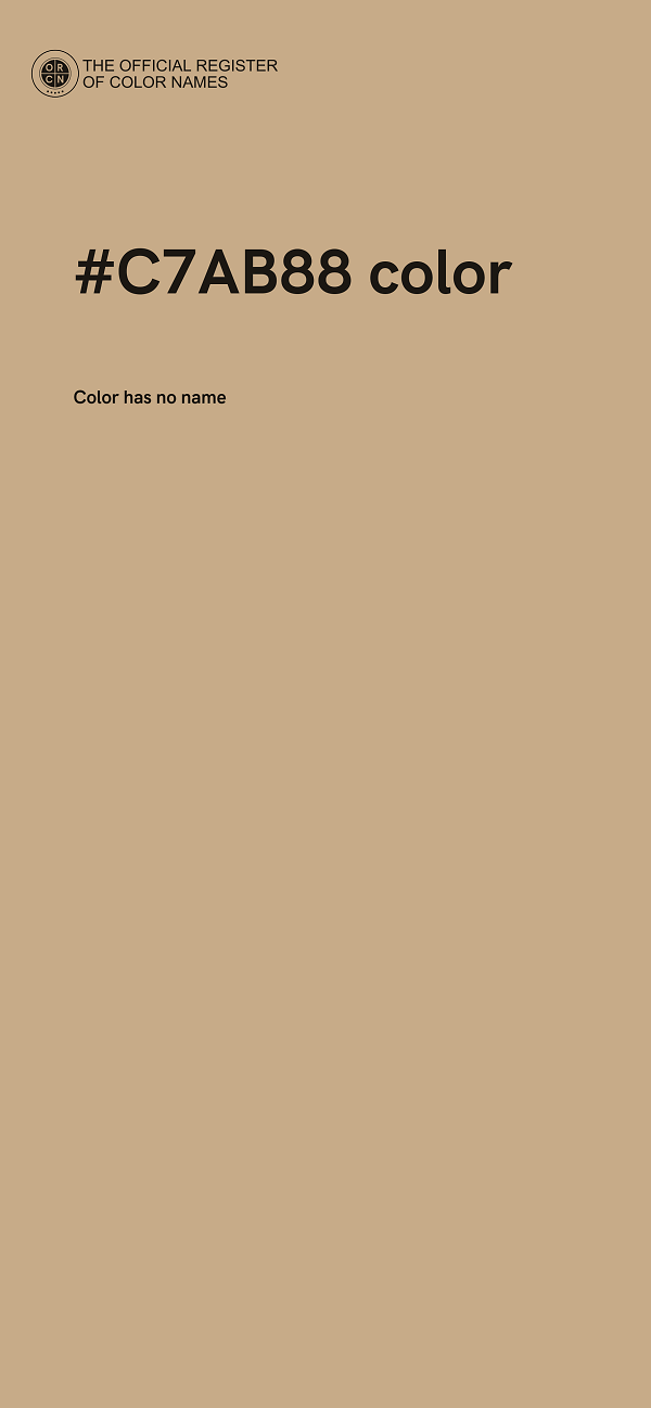 #C7AB88 color image