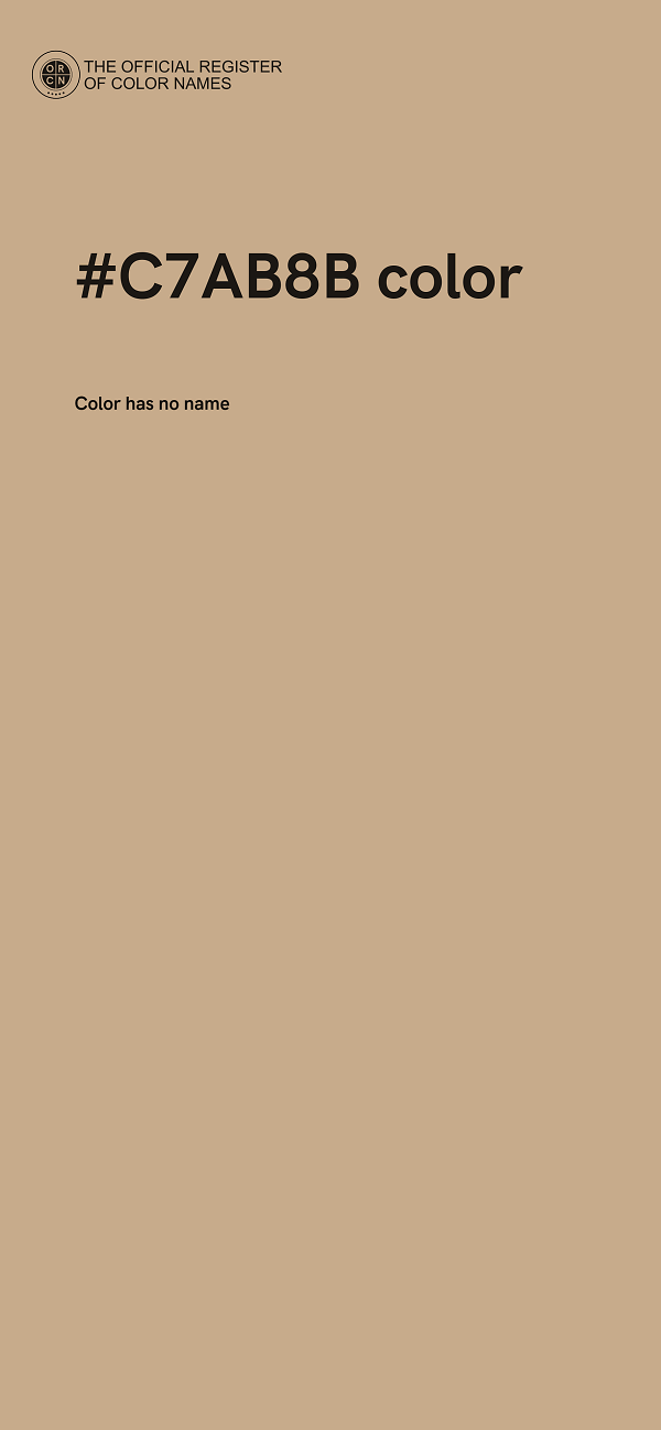 #C7AB8B color image