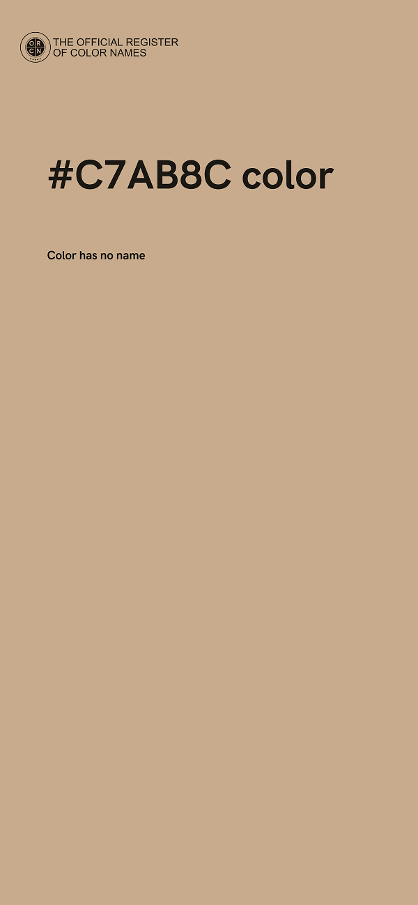 #C7AB8C color image