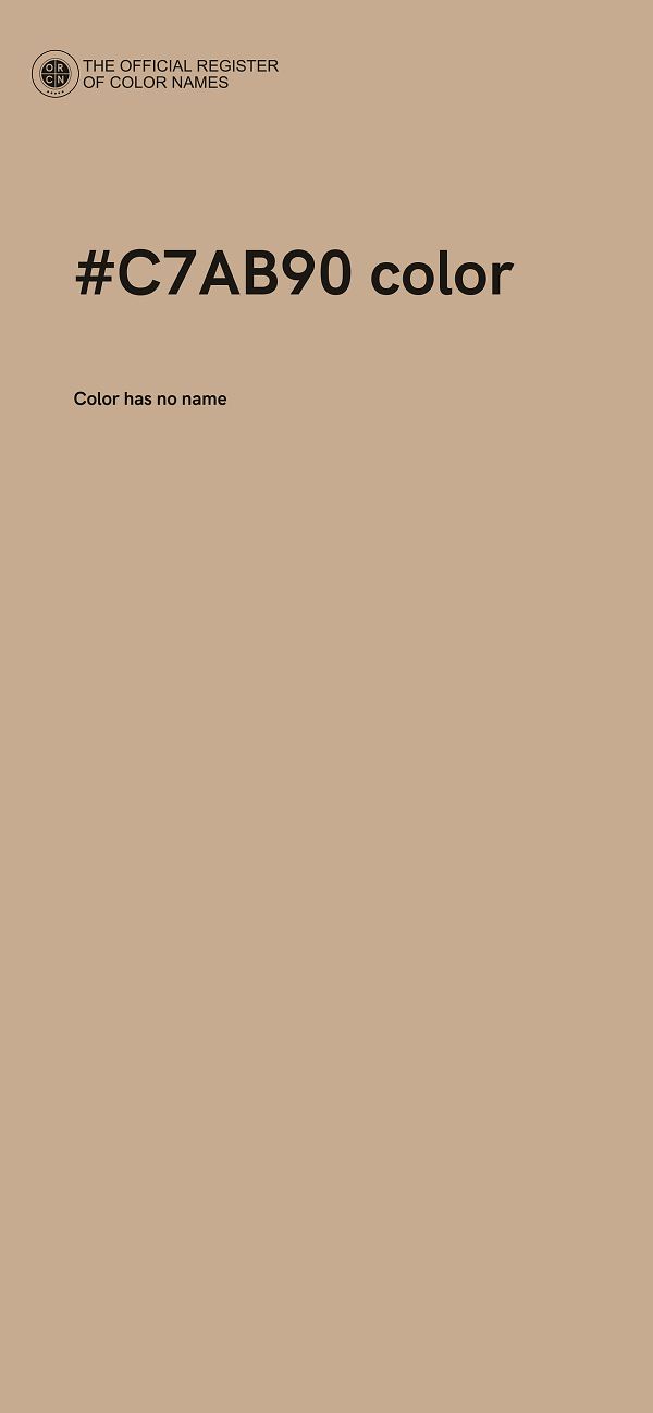 #C7AB90 color image