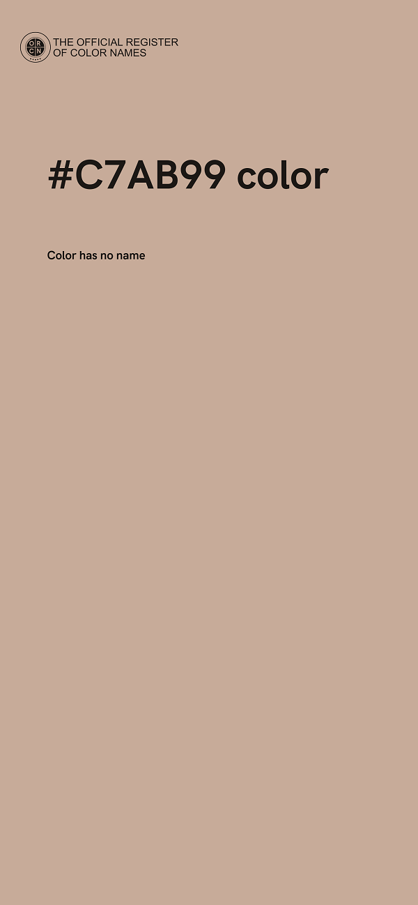 #C7AB99 color image