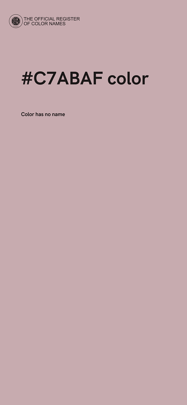 #C7ABAF color image