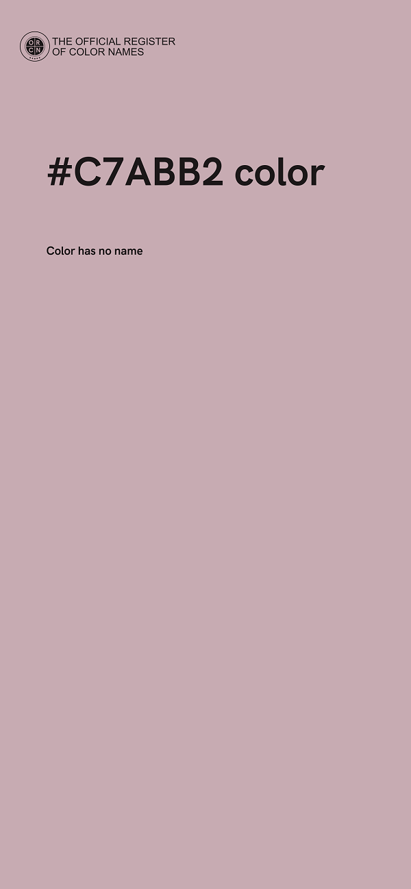 #C7ABB2 color image