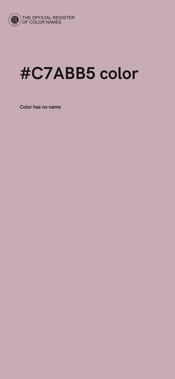 #C7ABB5 color image