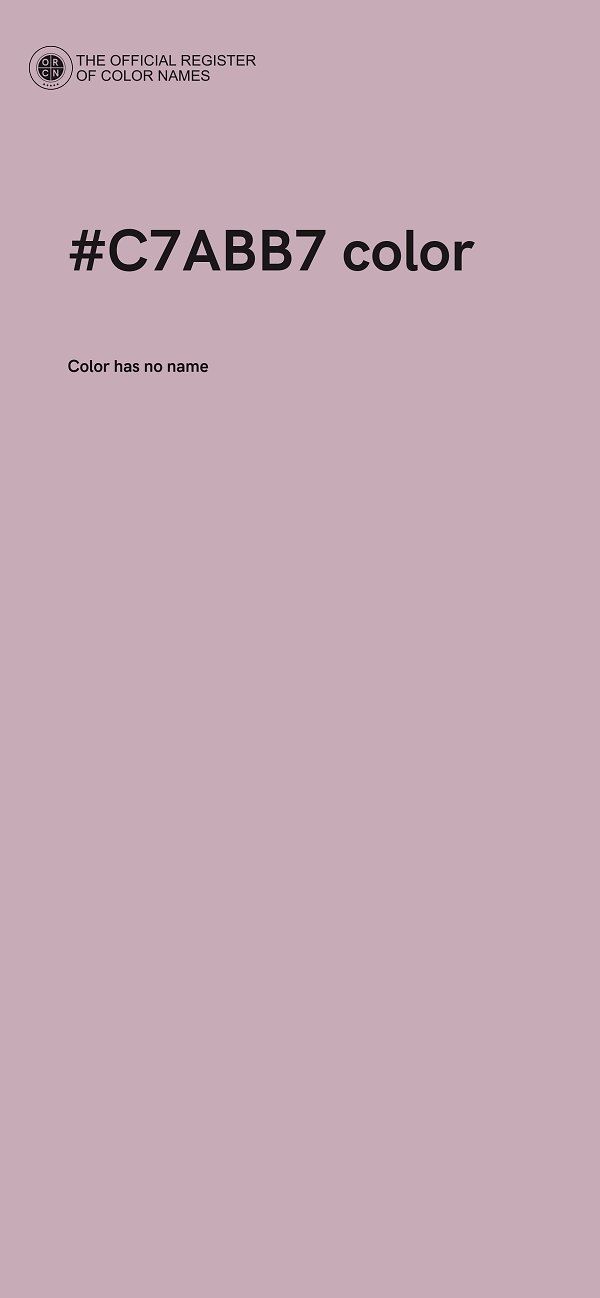 #C7ABB7 color image