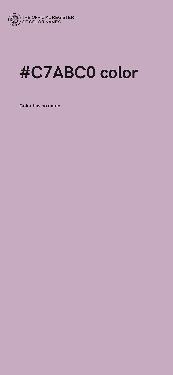 #C7ABC0 color image