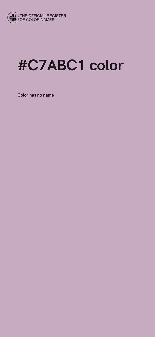 #C7ABC1 color image