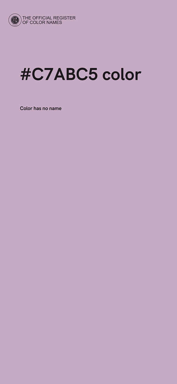 #C7ABC5 color image