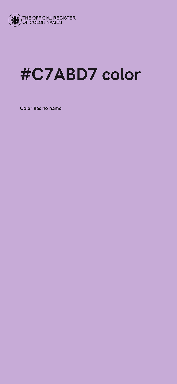 #C7ABD7 color image