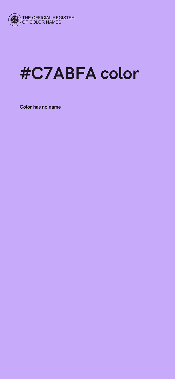 #C7ABFA color image