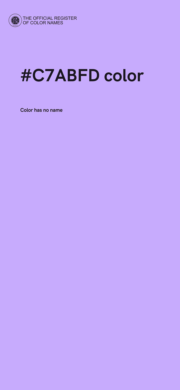 #C7ABFD color image