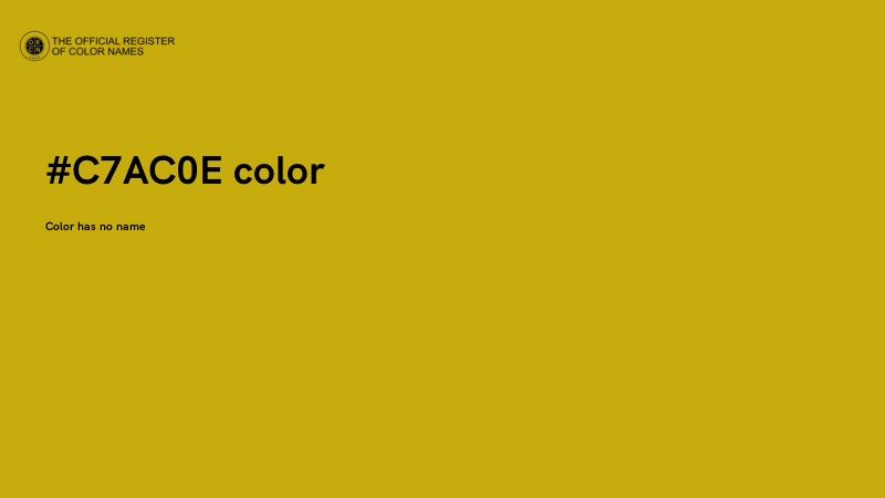 #C7AC0E color image