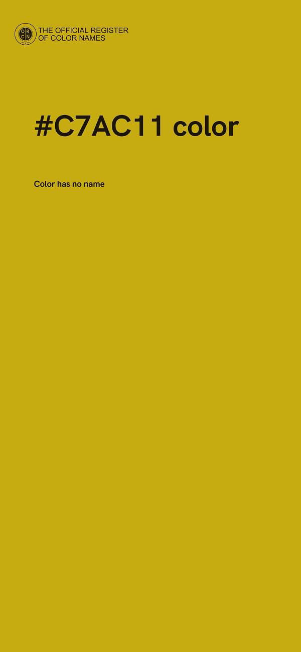 #C7AC11 color image