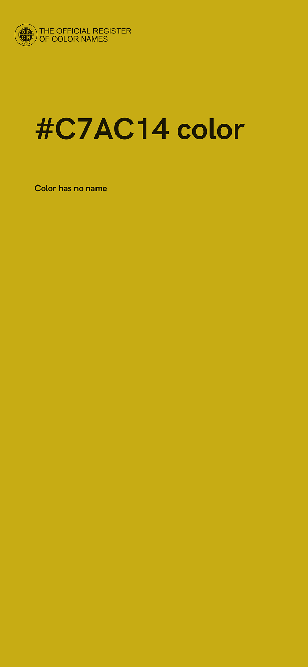 #C7AC14 color image