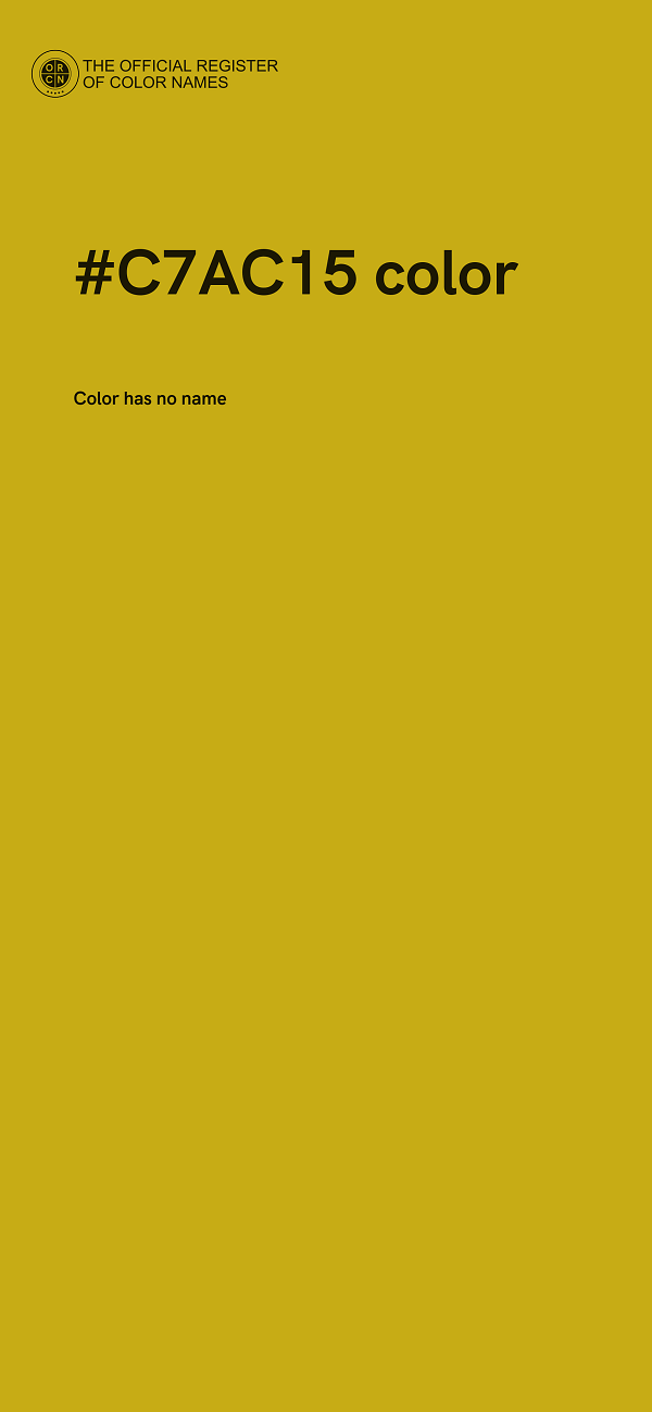 #C7AC15 color image