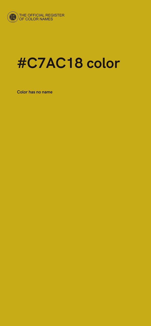 #C7AC18 color image
