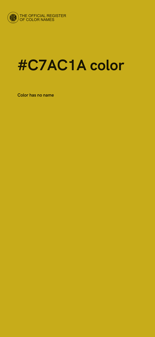 #C7AC1A color image