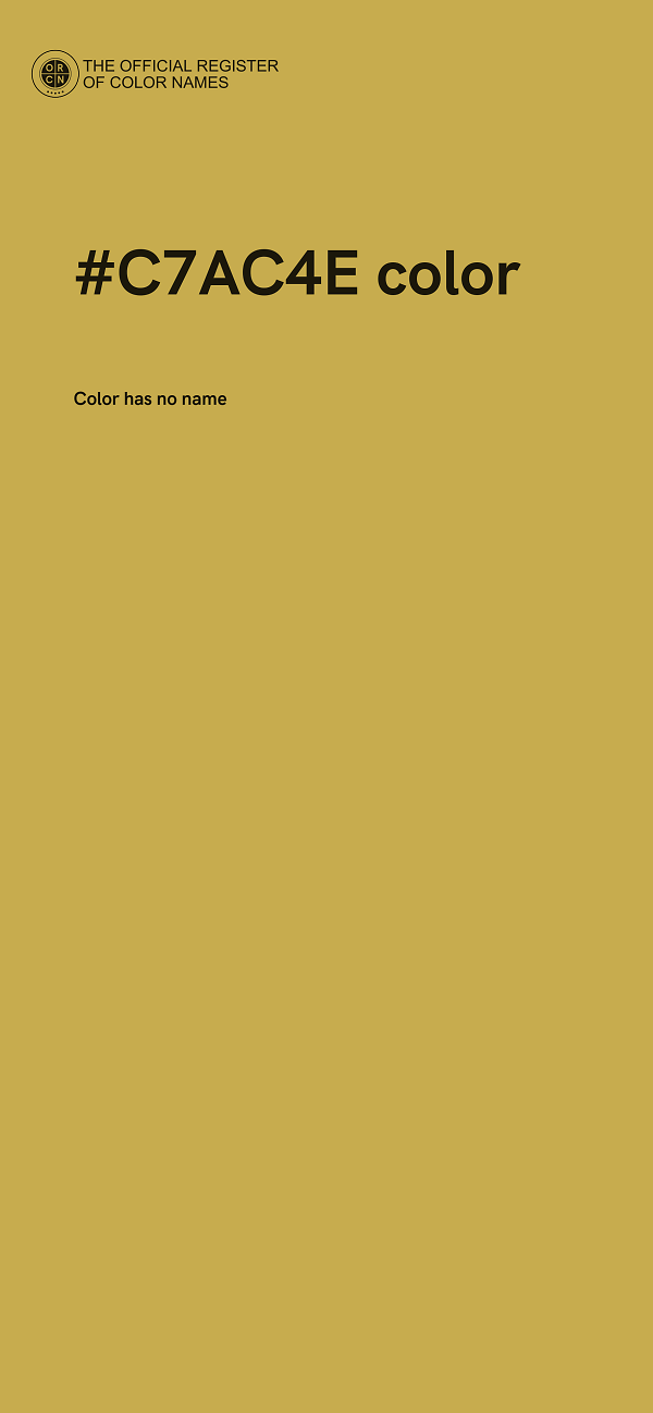 #C7AC4E color image