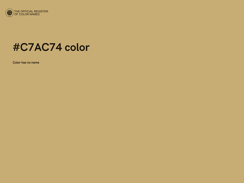 #C7AC74 color image