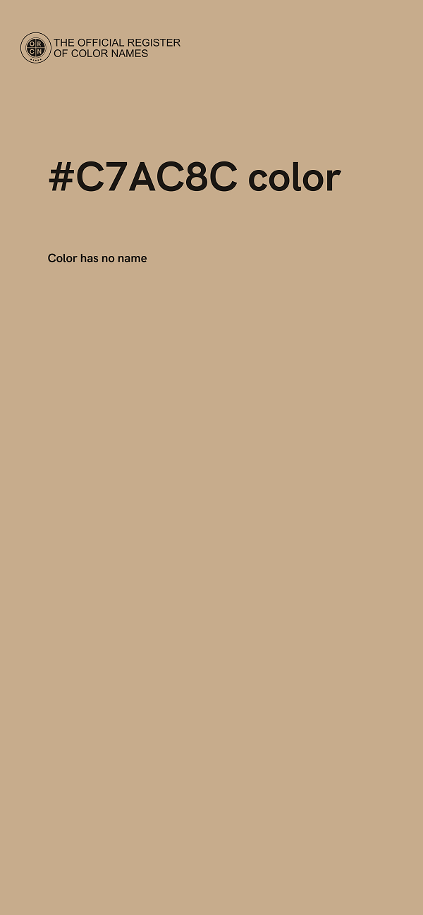 #C7AC8C color image
