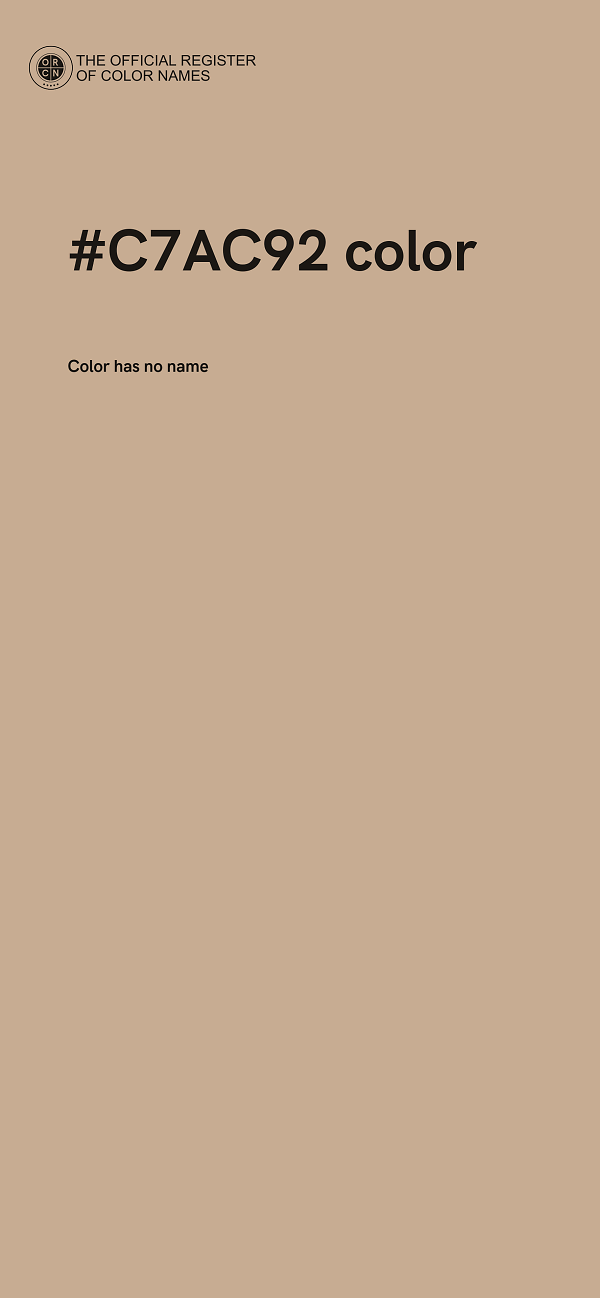 #C7AC92 color image