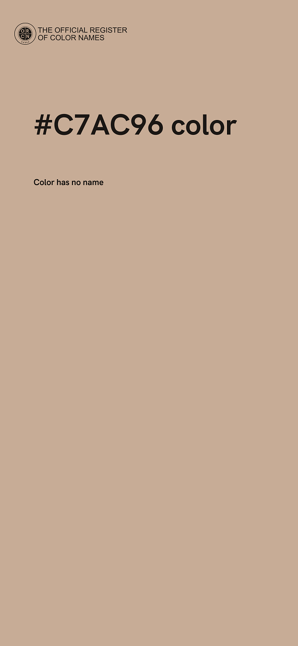 #C7AC96 color image