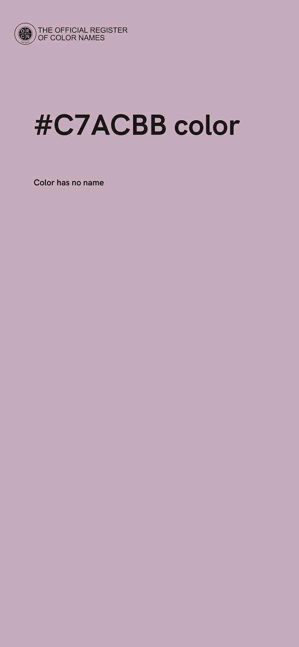 #C7ACBB color image