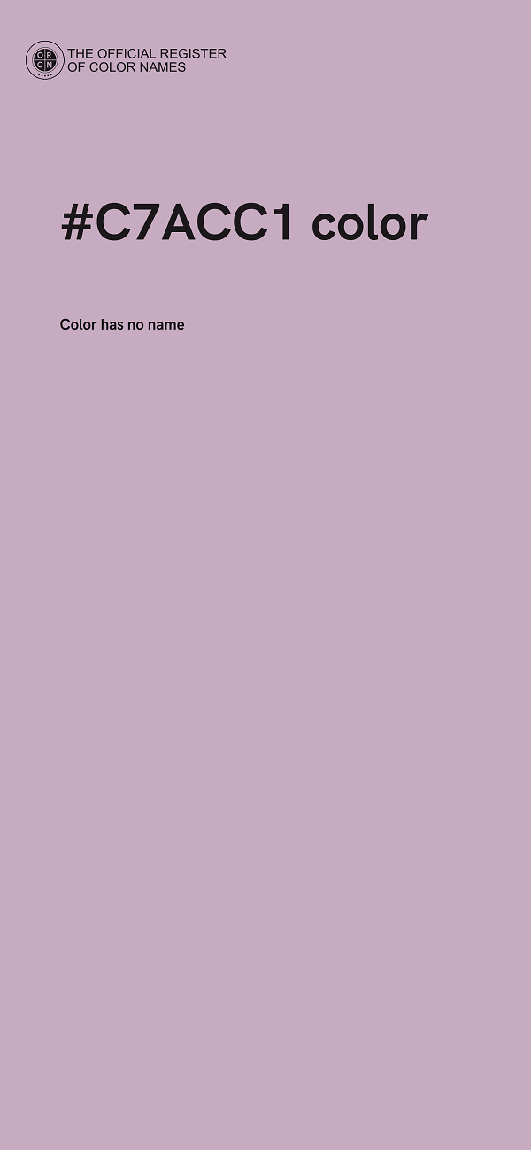 #C7ACC1 color image