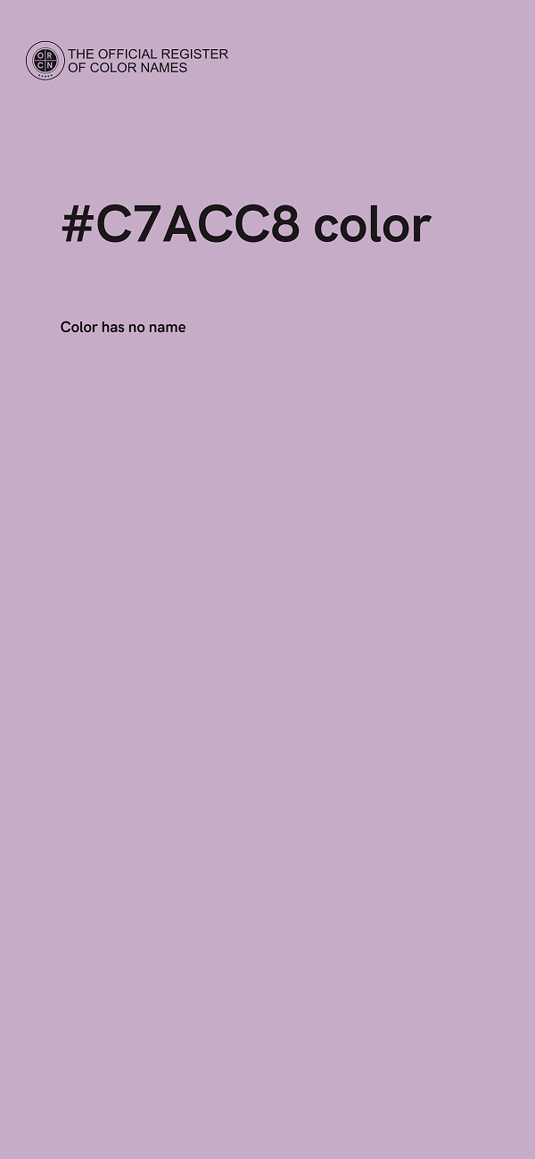 #C7ACC8 color image