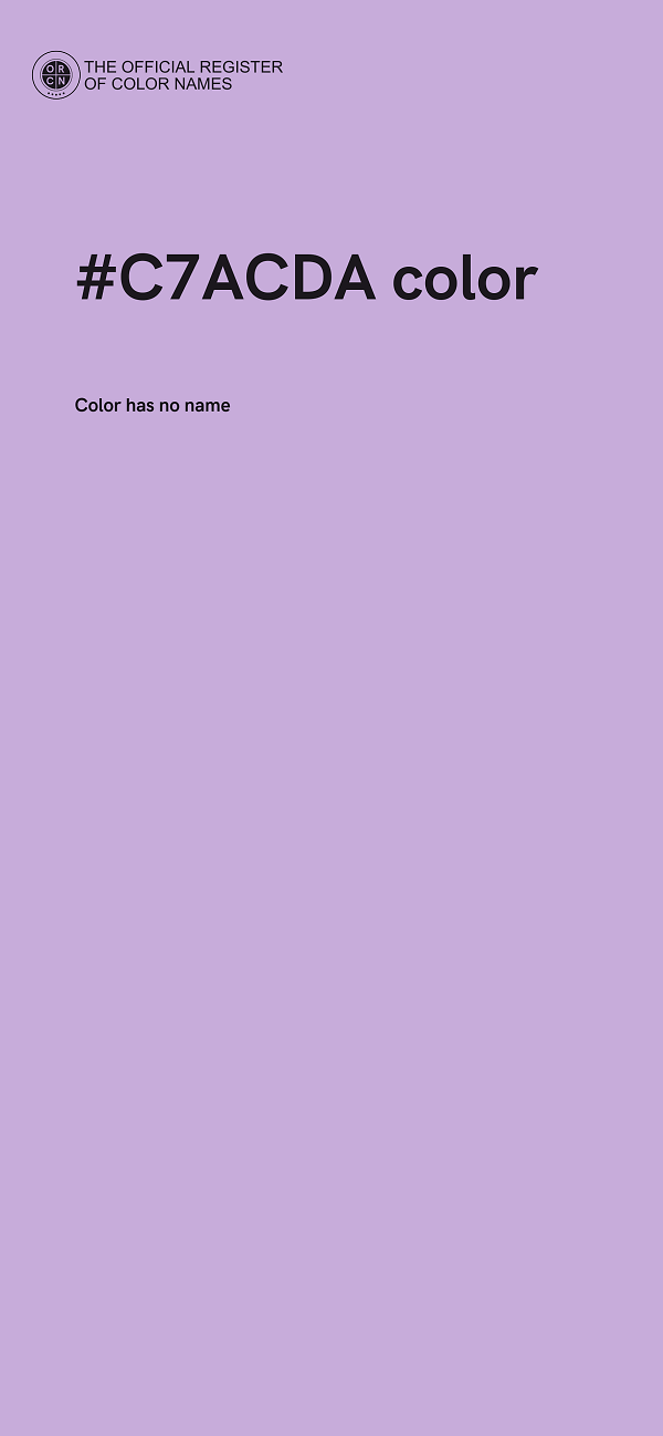 #C7ACDA color image