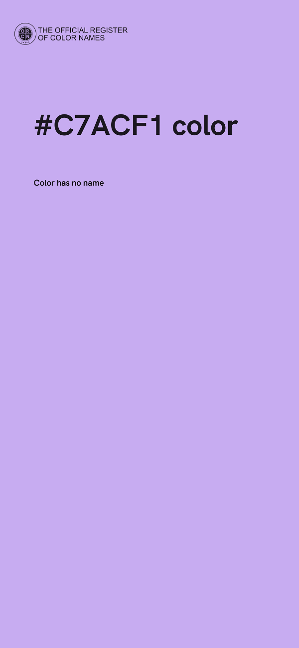 #C7ACF1 color image