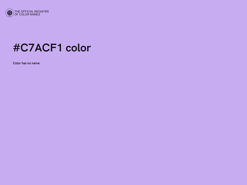 #C7ACF1 color image