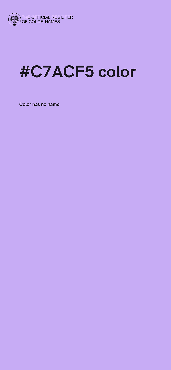 #C7ACF5 color image