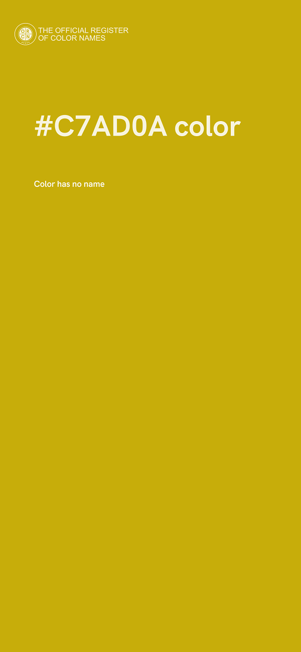 #C7AD0A color image