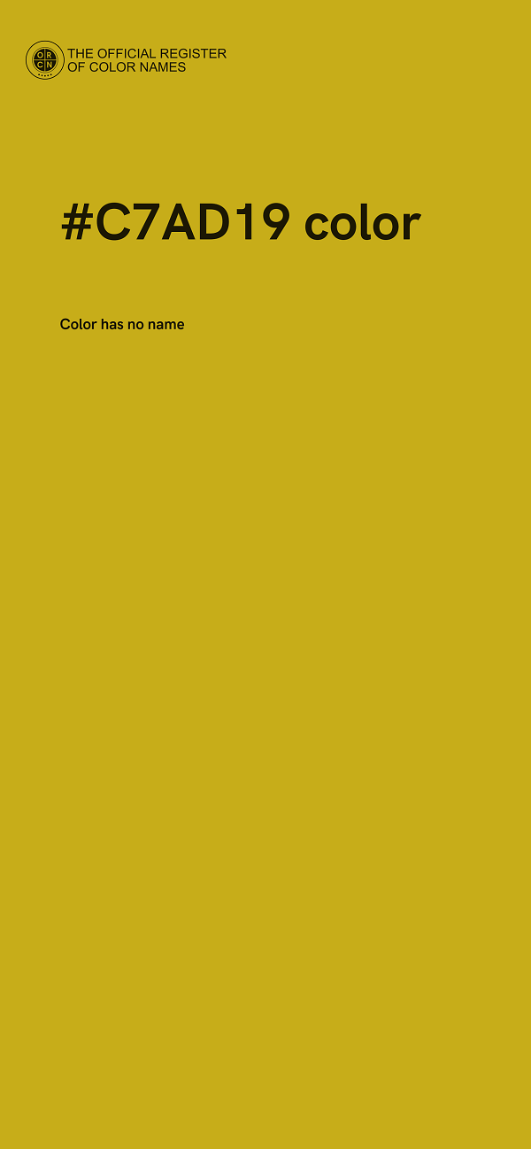 #C7AD19 color image