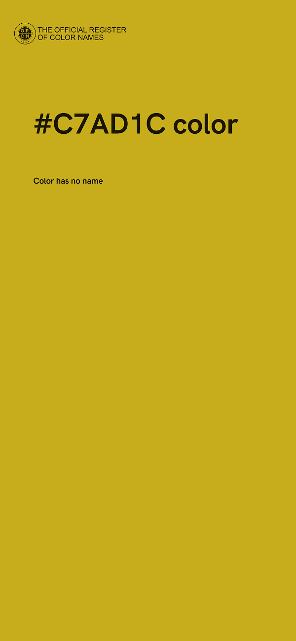 #C7AD1C color image
