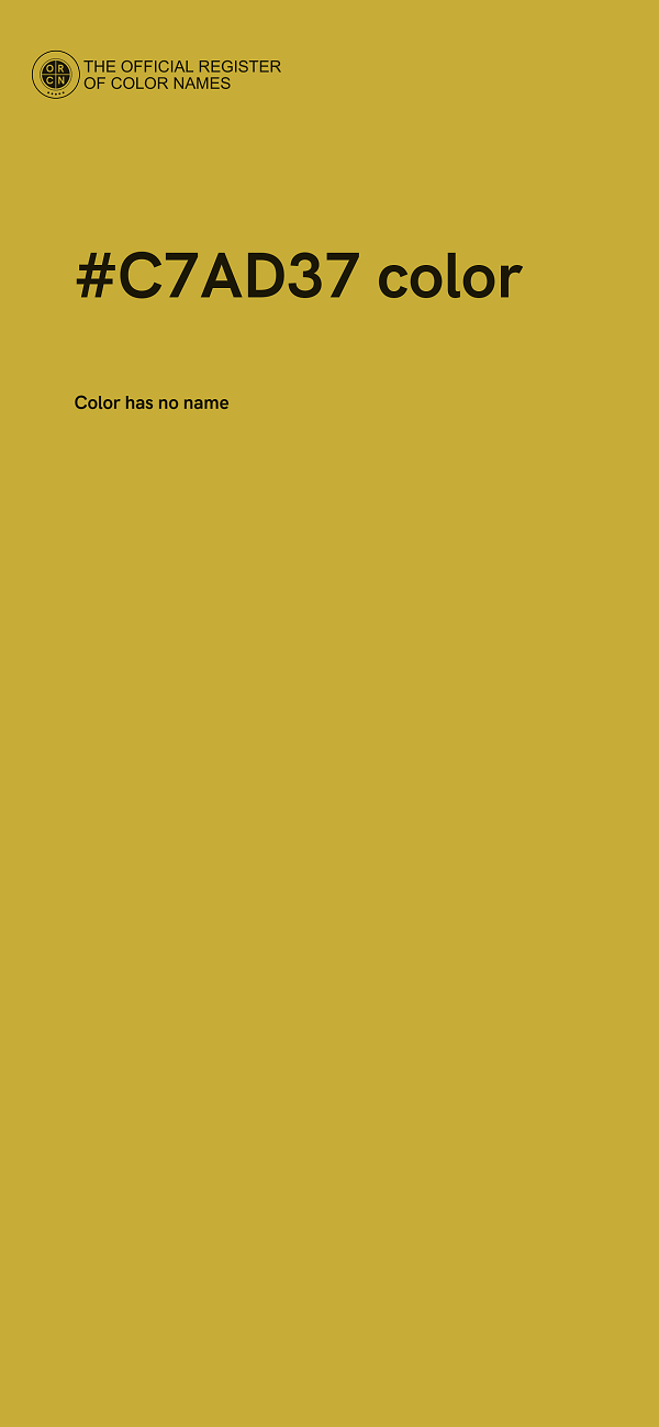 #C7AD37 color image