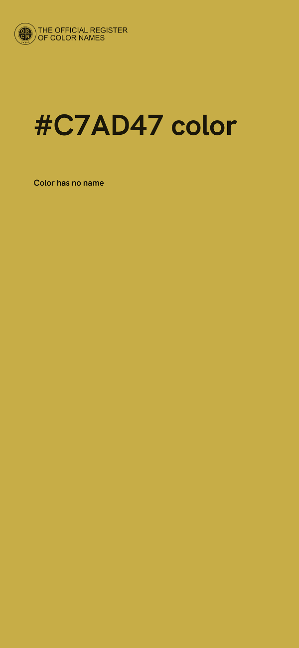 #C7AD47 color image