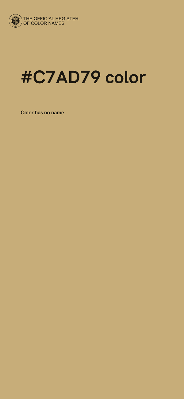 #C7AD79 color image