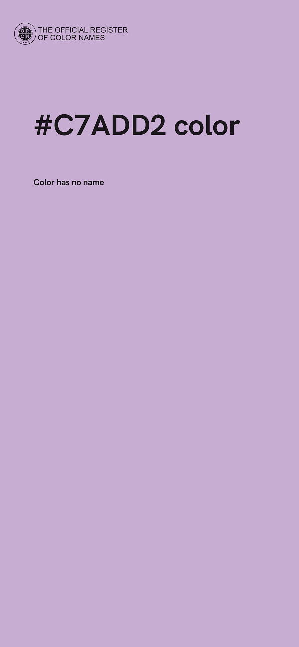 #C7ADD2 color image