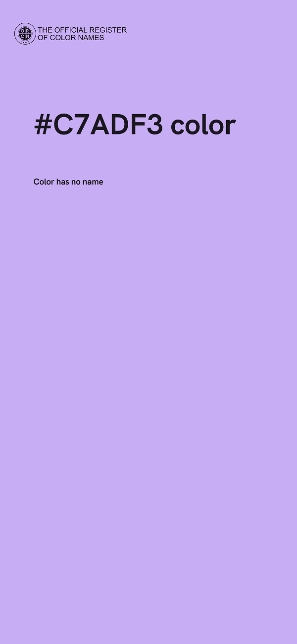 #C7ADF3 color image
