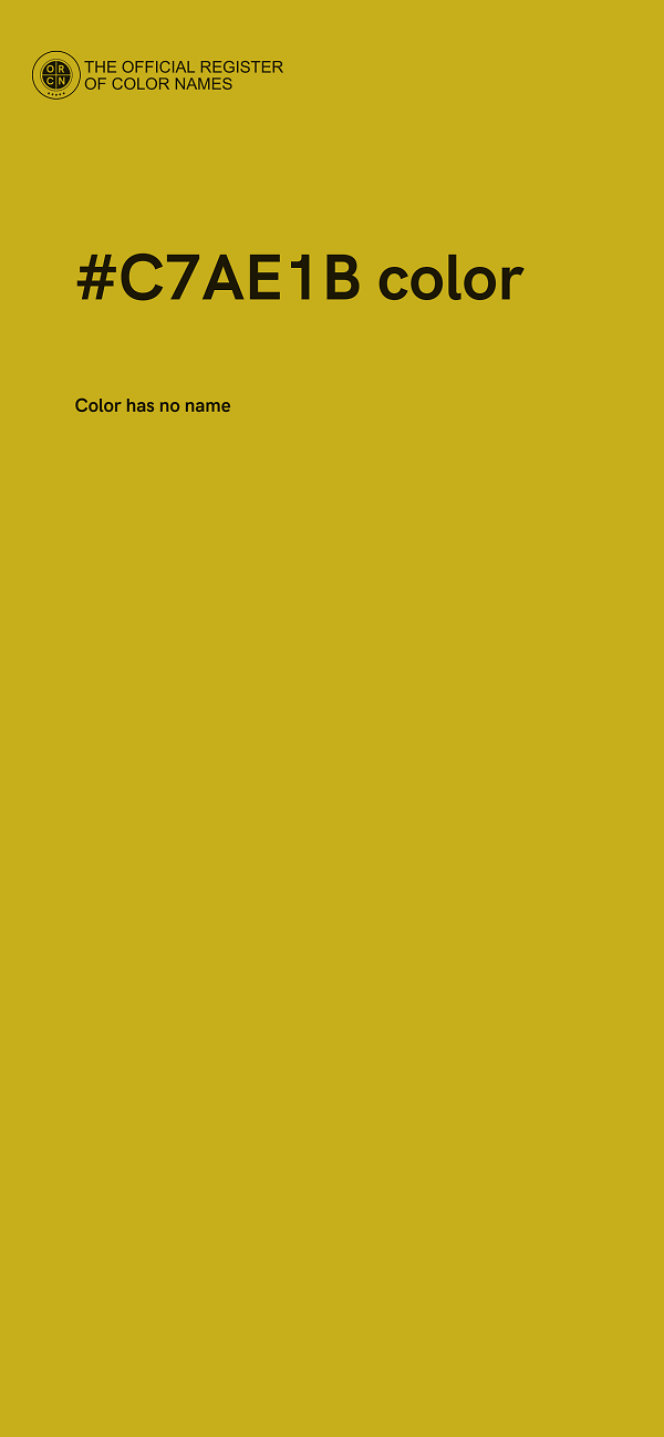 #C7AE1B color image