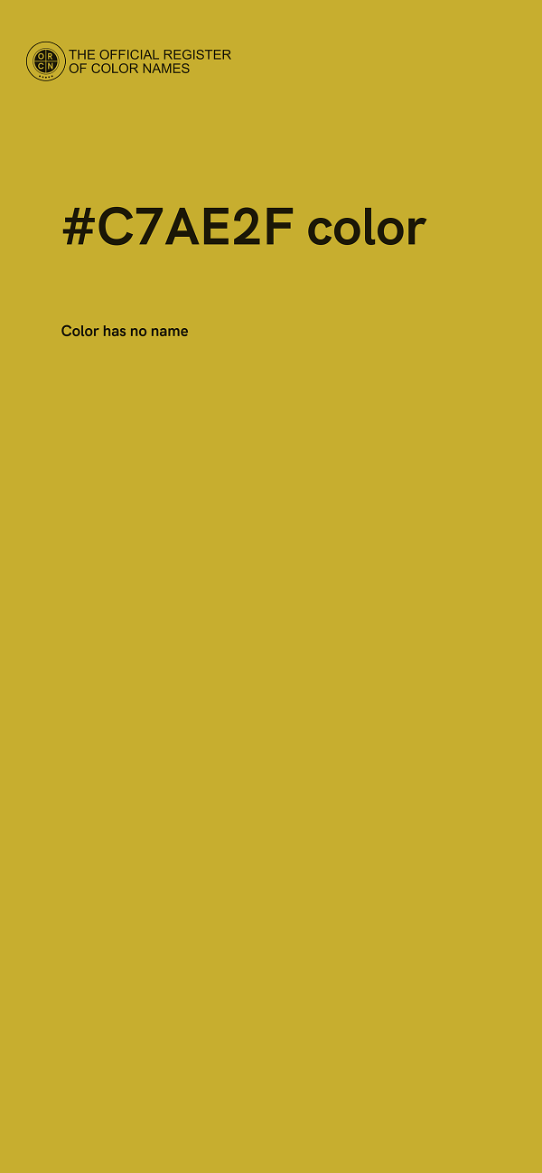 #C7AE2F color image