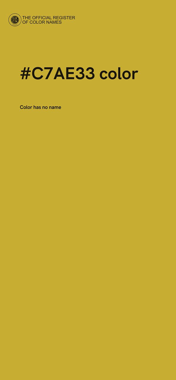 #C7AE33 color image