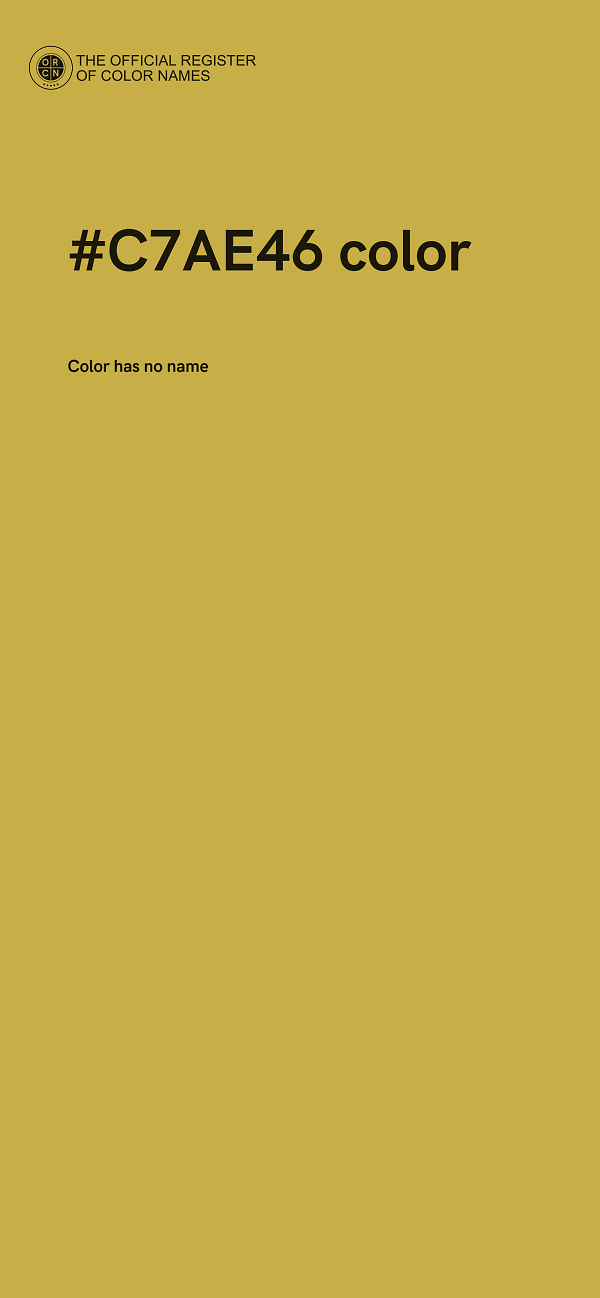 #C7AE46 color image