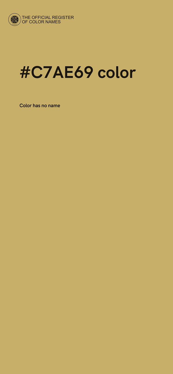 #C7AE69 color image