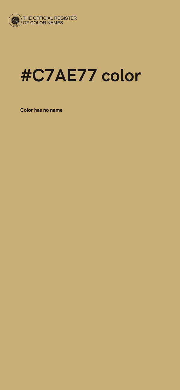 #C7AE77 color image